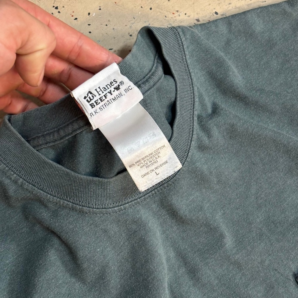 Vintage 2000s Harley-Davidson Green 105th Anniversary Pocket T-Shirt Size Large - Picture 4 of 7